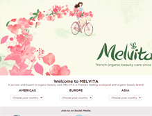 Tablet Screenshot of melvita.com